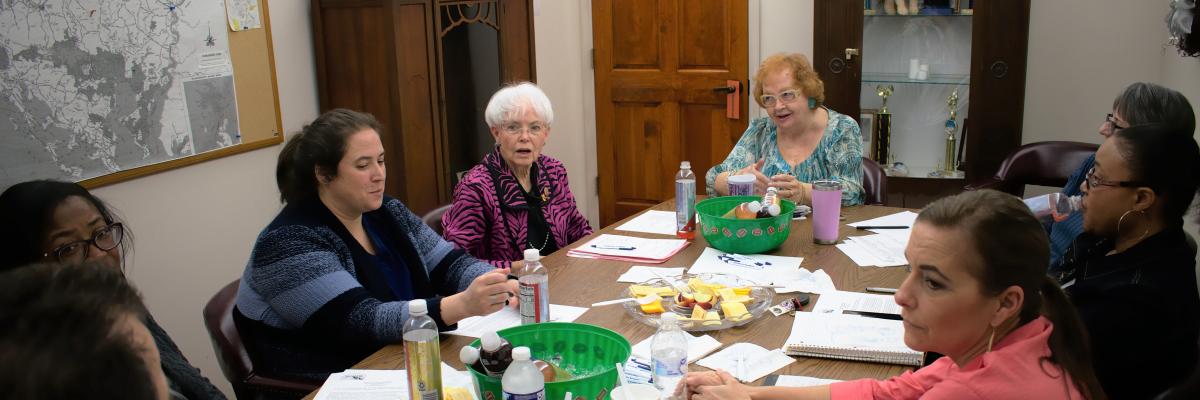 State Senator Adelaide Eckardt visits Pleasant Day Adult Day Care